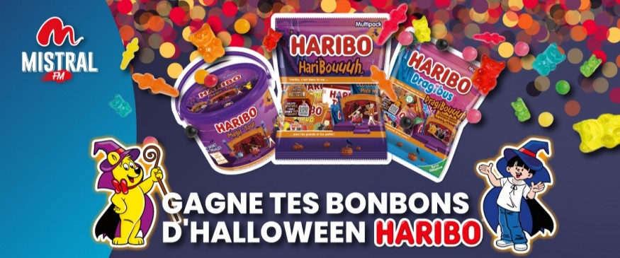 Mistral FM t'offre tes bonbons d'Halloween avec Haribo - Mistral FM